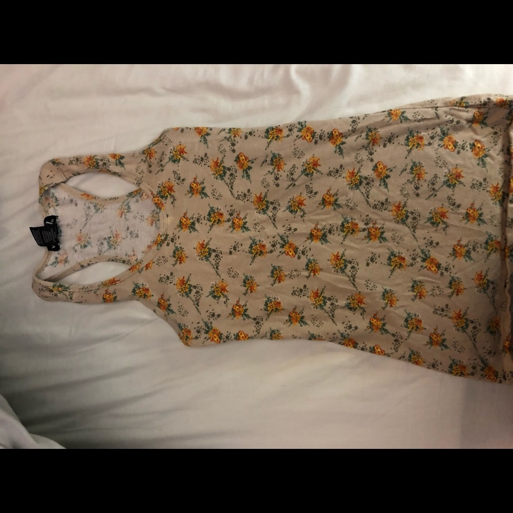 Floral racer back tank